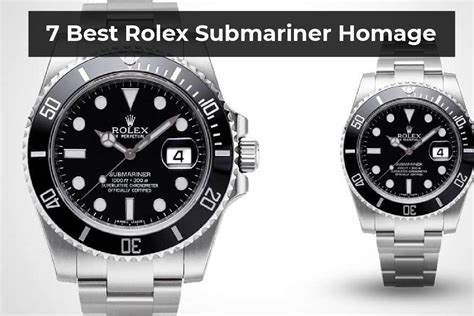 rolex submariner look a likes|best rolex submariner homage watches.